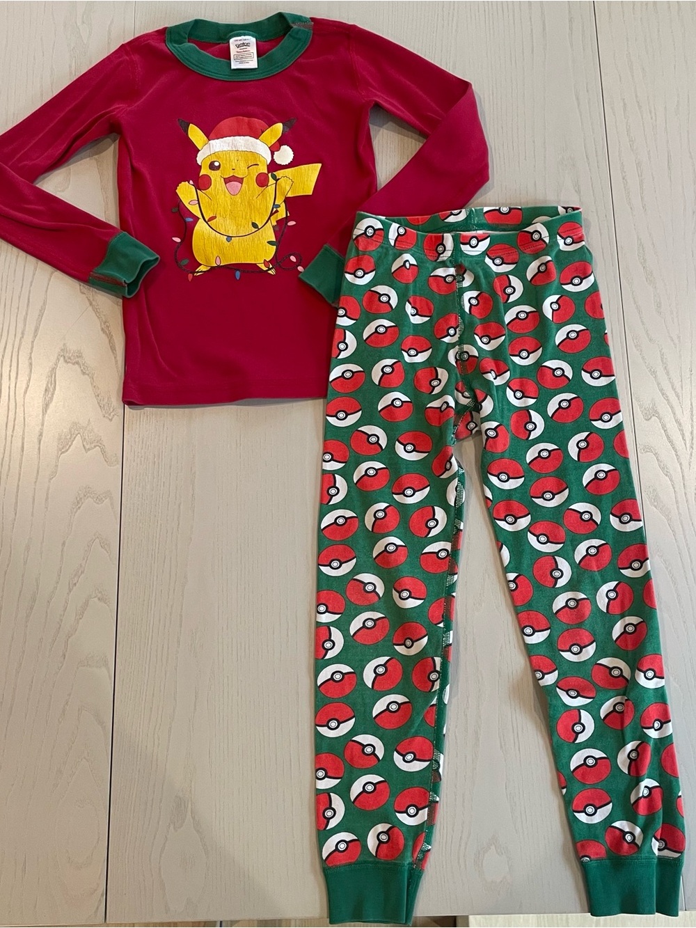 Hanna Andersson Holiday Pokemon HannaJams Cotton Pajama Set Christmas - 6-7 120